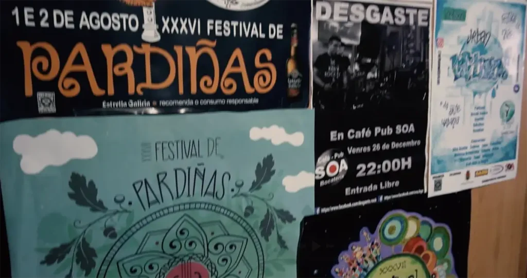 Fotos de carteles del festival de Pardiñas